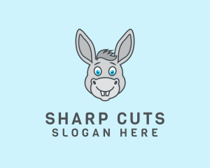 Donkey Horse Cartoon logo design