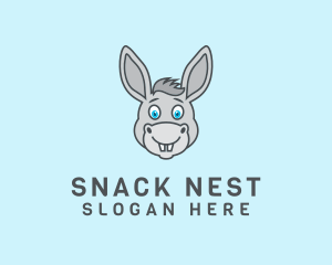 Donkey Horse Cartoon logo design