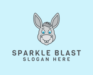 Donkey Horse Cartoon logo design