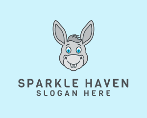 Donkey Horse Cartoon logo design