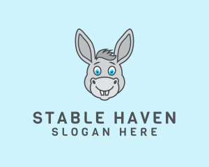 Donkey Horse Cartoon logo