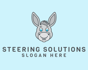 Donkey Horse Cartoon logo design