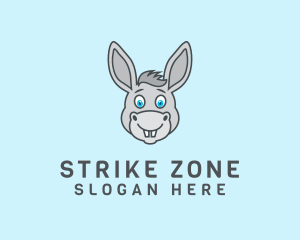 Donkey Horse Cartoon logo design