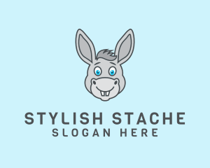 Donkey Horse Cartoon logo design