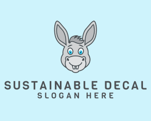 Donkey Horse Cartoon logo design