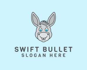 Donkey Horse Cartoon logo design