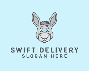 Donkey Horse Cartoon logo design