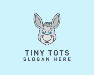 Donkey Horse Cartoon logo design