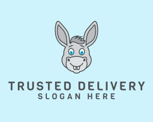 Donkey Horse Cartoon logo design