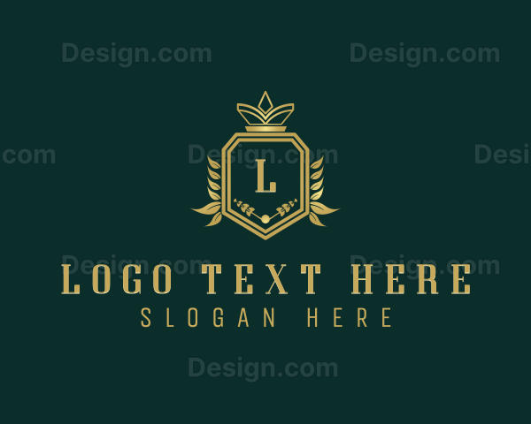 Luxurious Crown Shield Logo