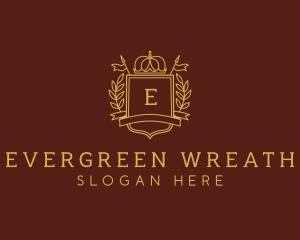 Elegant Crown Shield logo design