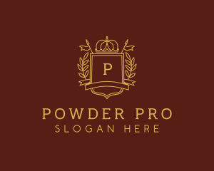 Elegant Crown Shield logo design