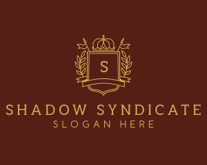 Elegant Crown Shield logo design