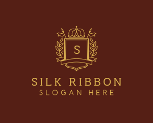 Elegant Crown Shield logo design