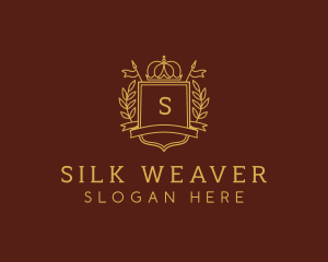 Elegant Crown Shield logo design