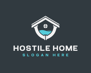 Home Plumbing Water Pipe logo design