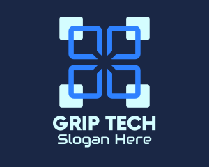 Blue Digital Tech logo design