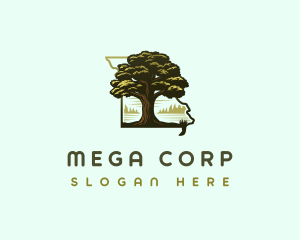 Missouri Oak Tree  logo design