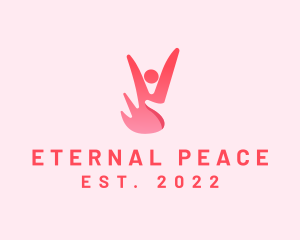 Hand Peace Charity logo design