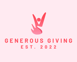 Hand Peace Charity logo design