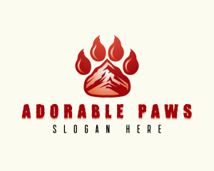 Wild Bear Paw logo design