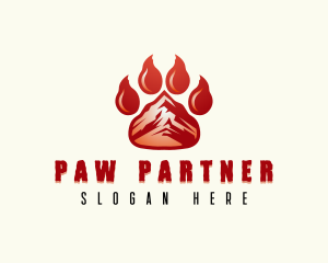 Wild Bear Paw logo design