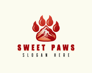 Wild Bear Paw logo design