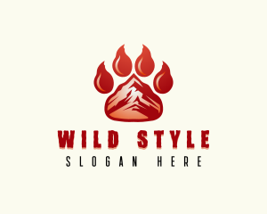 Wild Bear Paw logo design