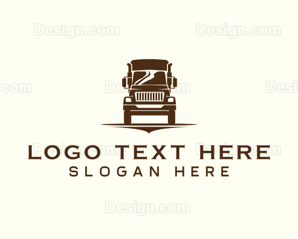 Logistics Delivery Truck Logo