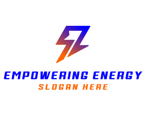 Flag Bolt Electric logo design