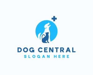 Dog Cat Veterinary logo design