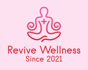 Yoga Meditation Wellness logo design