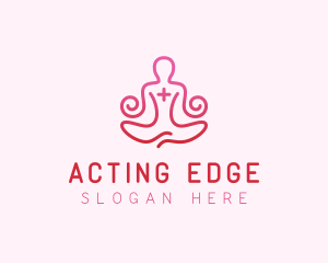 Yoga Meditation Wellness logo design