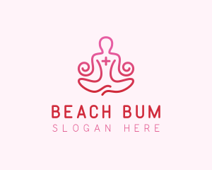 Yoga Meditation Wellness logo design