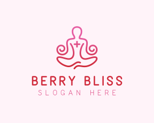 Yoga Meditation Wellness logo design