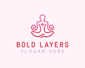 Yoga Meditation Wellness logo design