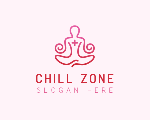 Yoga Meditation Wellness logo design