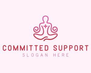 Yoga Meditation Wellness logo design