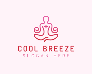 Yoga Meditation Wellness logo design