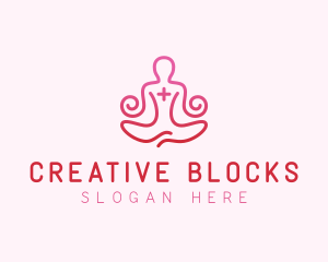 Yoga Meditation Wellness logo design