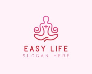 Yoga Meditation Wellness logo design