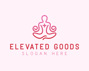 Yoga Meditation Wellness logo design