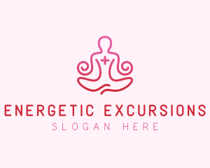 Yoga Meditation Wellness logo design