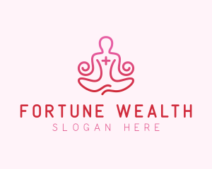 Yoga Meditation Wellness logo design