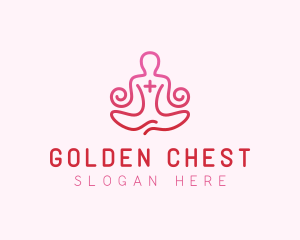 Yoga Meditation Wellness logo design