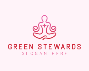 Yoga Meditation Wellness logo design