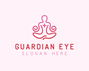 Yoga Meditation Wellness logo design