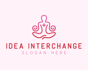 Yoga Meditation Wellness logo design