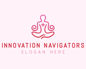 Yoga Meditation Wellness logo design