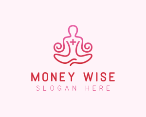 Yoga Meditation Wellness logo design